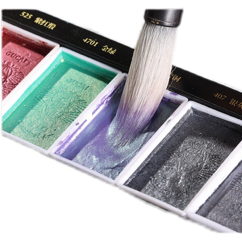 The Palace Museum co-branded mineral pearlescent watercolor paints