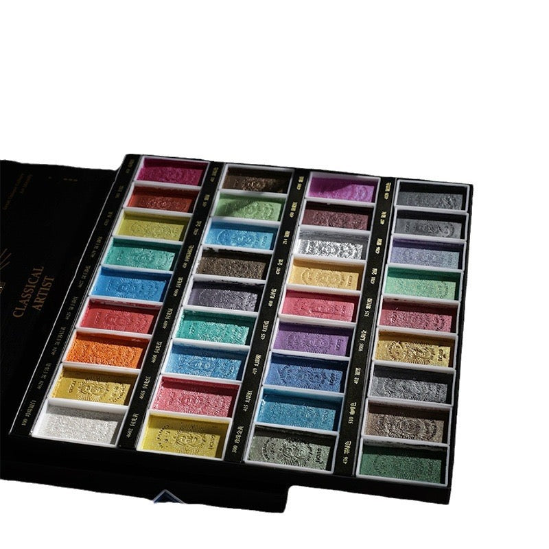 The Palace Museum co-branded mineral pearlescent watercolor paints